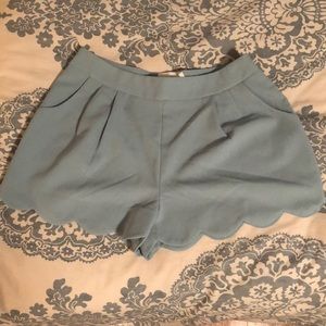 Lush brand scallop shorts